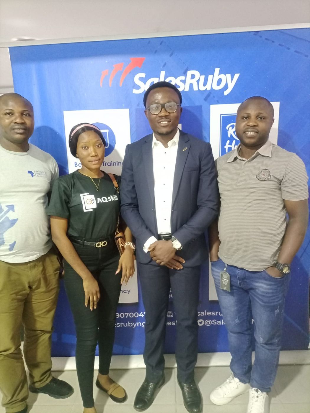 Awesome Emmanuel with participants at the SalesRuby training in Lagos